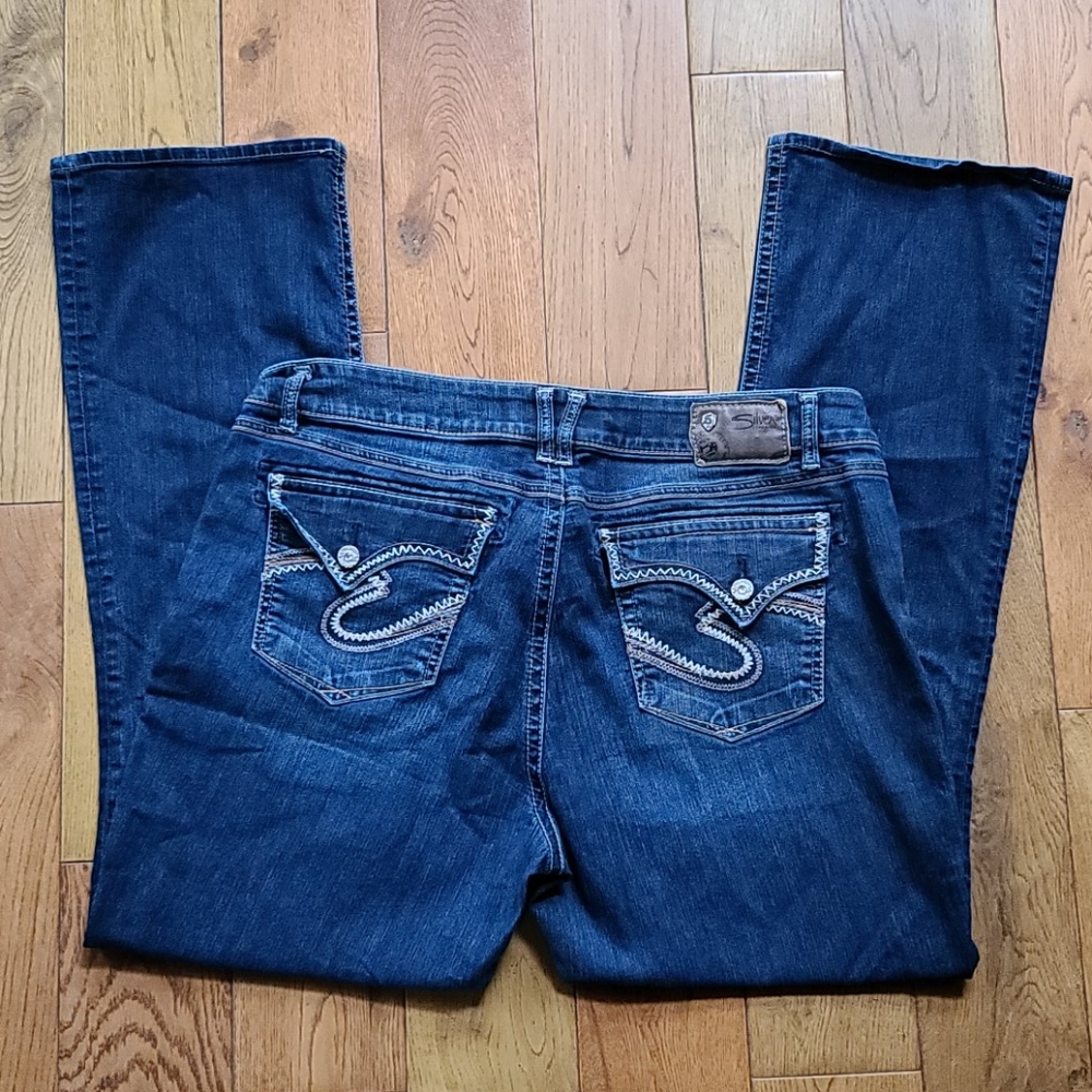 Silver Dawson Jeans, Size 20 X 32L, Women's